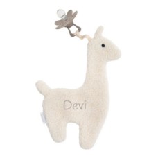 Pacifier cloth Lama off-white